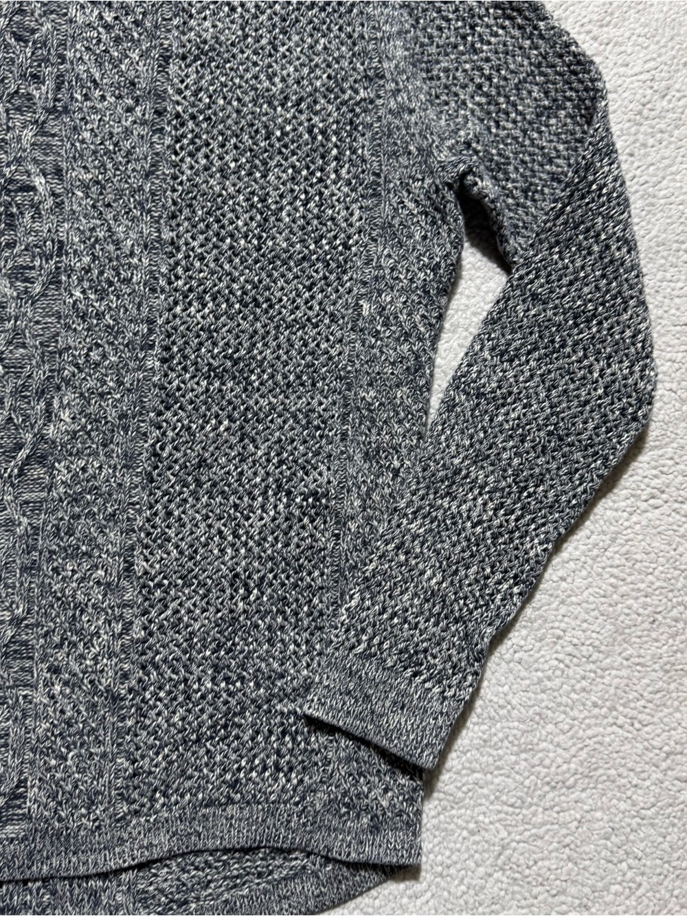 Rubbish‎ Sweater Womens Small Gray Long Sleeve Knit Cotton Pullover Casual Top - Picture 9 of 13
